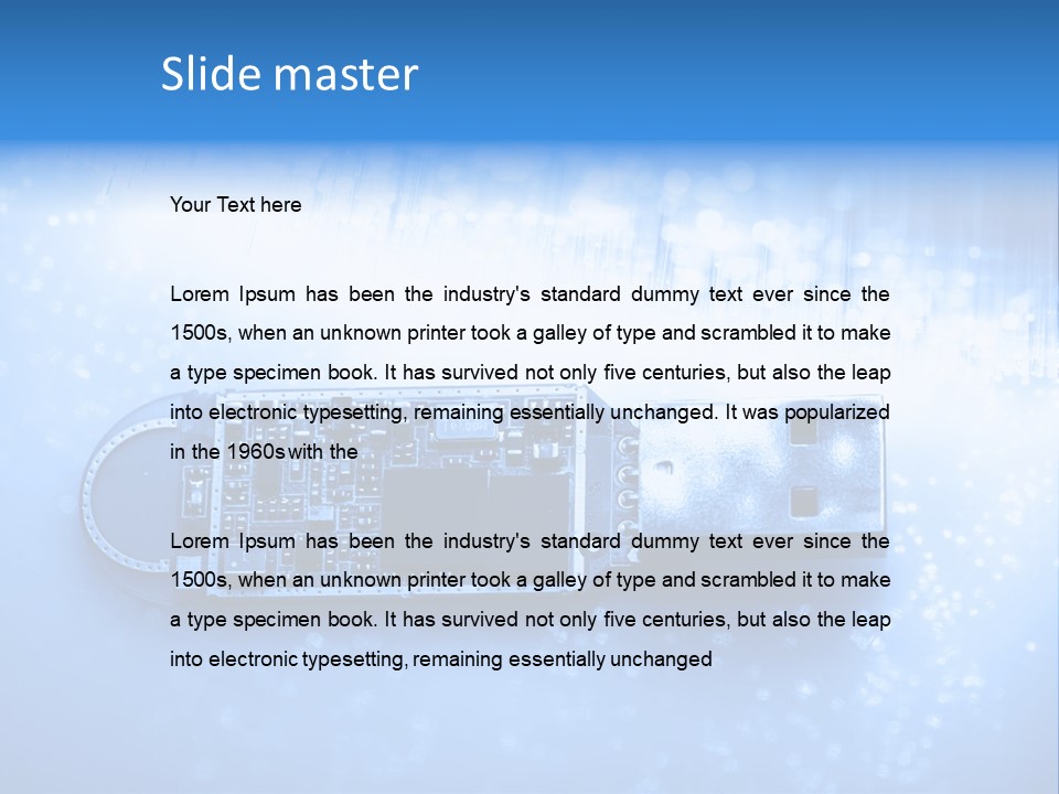 Electrical Accessories Usb PowerPoint Template