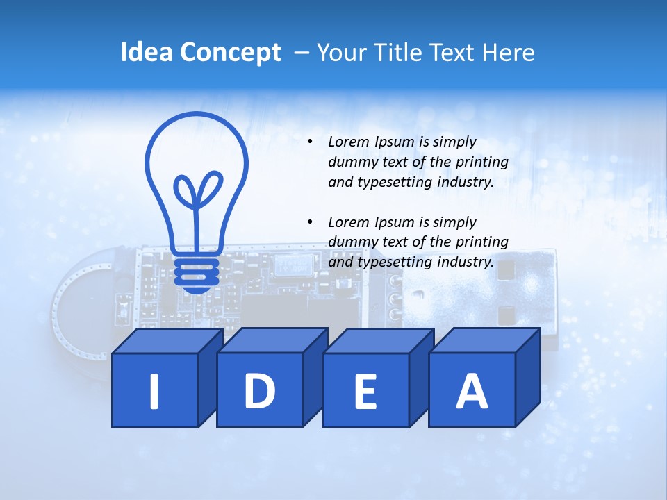 Electrical Accessories Usb PowerPoint Template