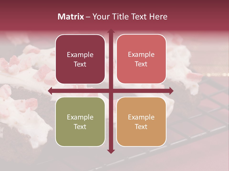 A Piece Of Cake With White Frosting And Pink Sprinkles PowerPoint Template