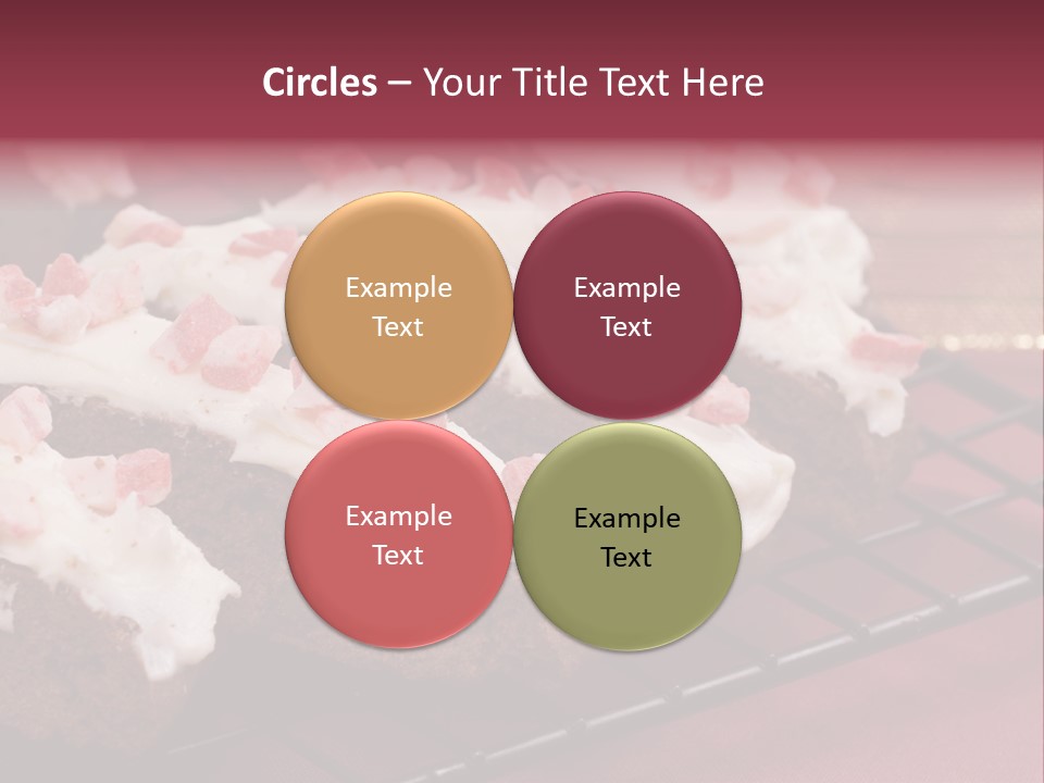A Piece Of Cake With White Frosting And Pink Sprinkles PowerPoint Template