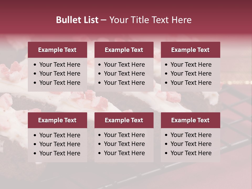 A Piece Of Cake With White Frosting And Pink Sprinkles PowerPoint Template