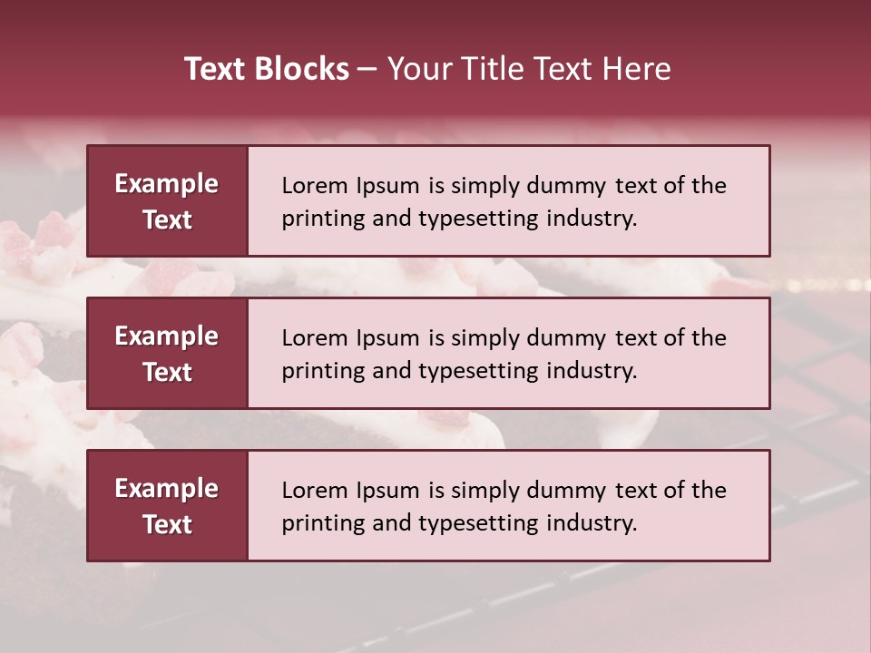 A Piece Of Cake With White Frosting And Pink Sprinkles PowerPoint Template
