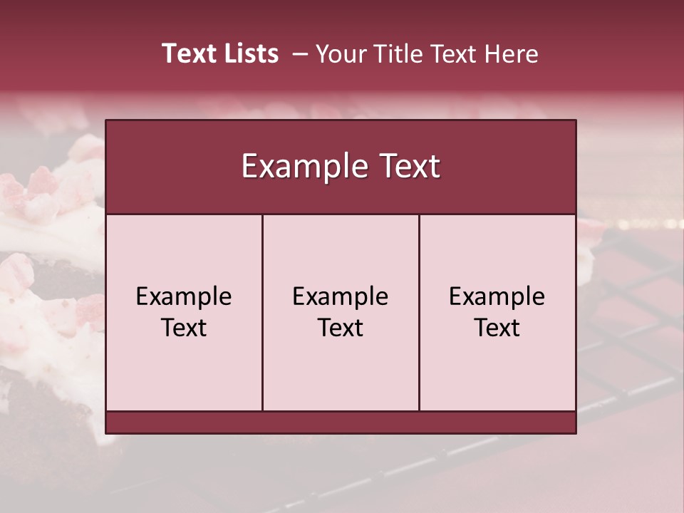 A Piece Of Cake With White Frosting And Pink Sprinkles PowerPoint Template