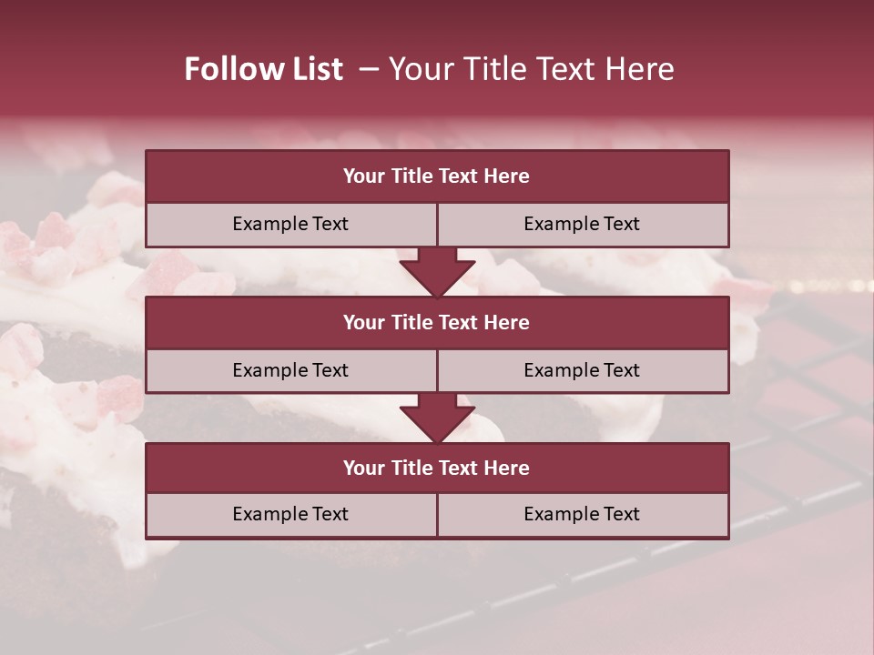 A Piece Of Cake With White Frosting And Pink Sprinkles PowerPoint Template