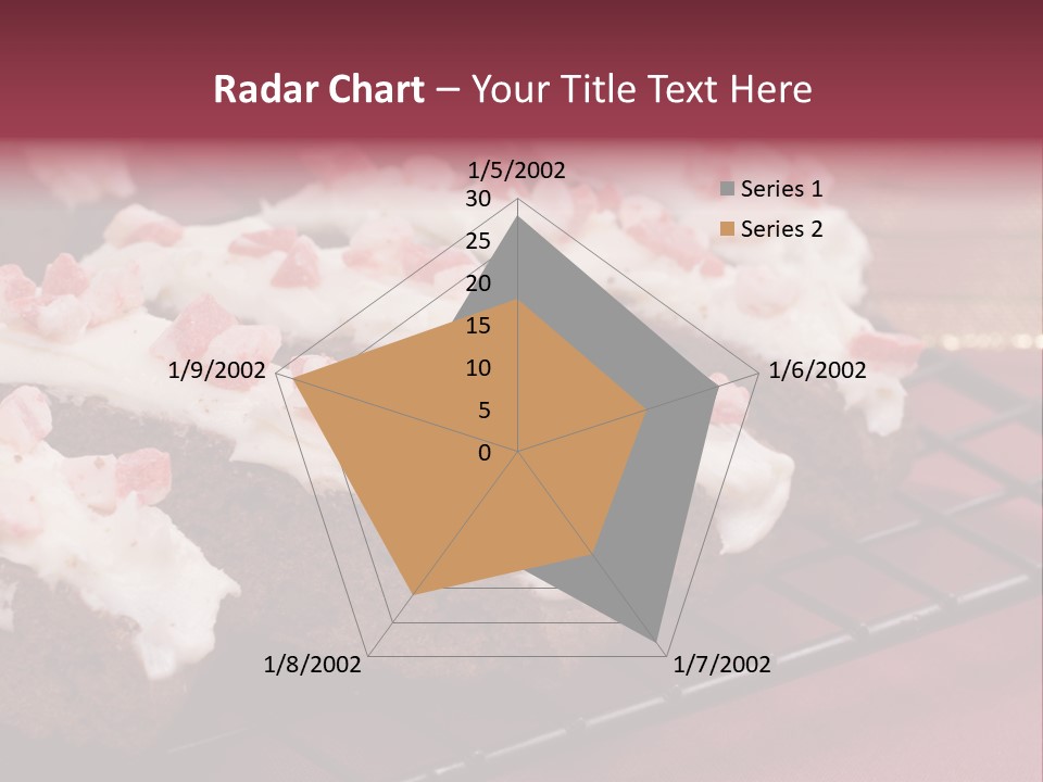 A Piece Of Cake With White Frosting And Pink Sprinkles PowerPoint Template