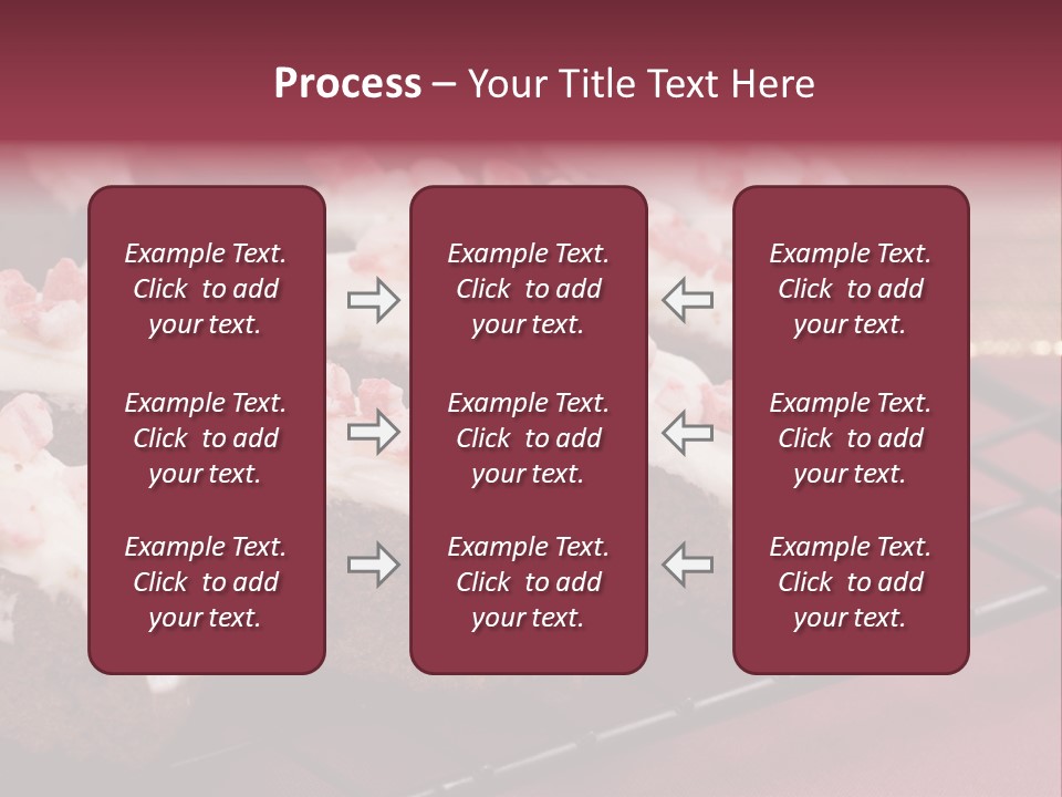 A Piece Of Cake With White Frosting And Pink Sprinkles PowerPoint Template