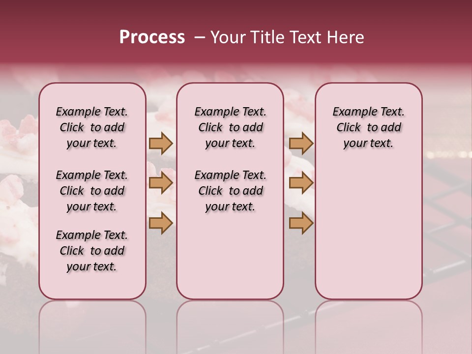 A Piece Of Cake With White Frosting And Pink Sprinkles PowerPoint Template