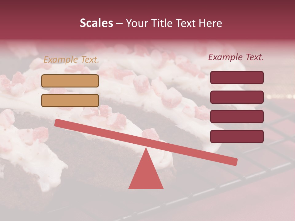 A Piece Of Cake With White Frosting And Pink Sprinkles PowerPoint Template