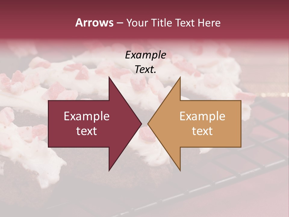 A Piece Of Cake With White Frosting And Pink Sprinkles PowerPoint Template