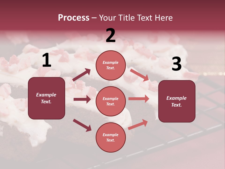 A Piece Of Cake With White Frosting And Pink Sprinkles PowerPoint Template