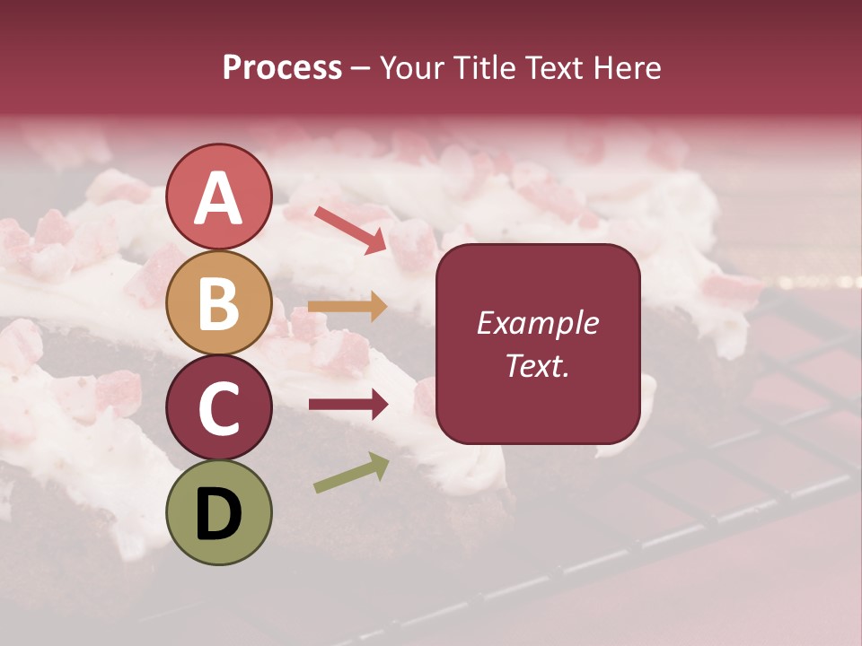 A Piece Of Cake With White Frosting And Pink Sprinkles PowerPoint Template