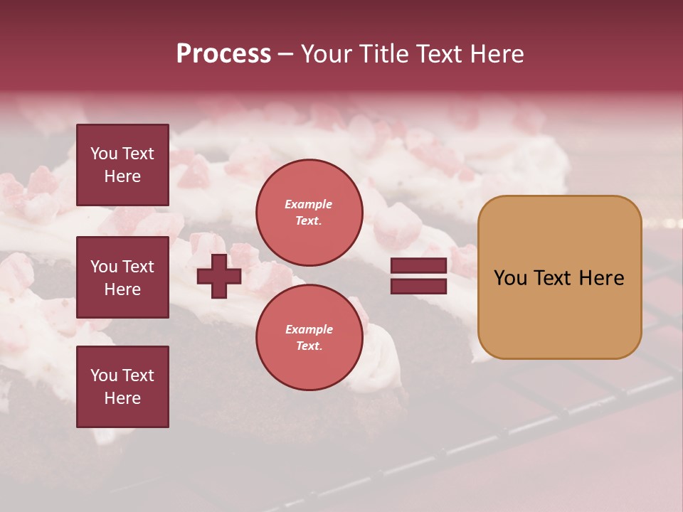 A Piece Of Cake With White Frosting And Pink Sprinkles PowerPoint Template