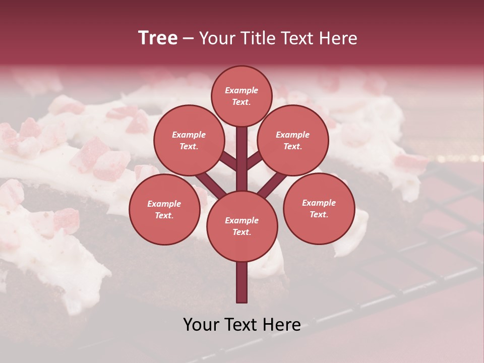 A Piece Of Cake With White Frosting And Pink Sprinkles PowerPoint Template