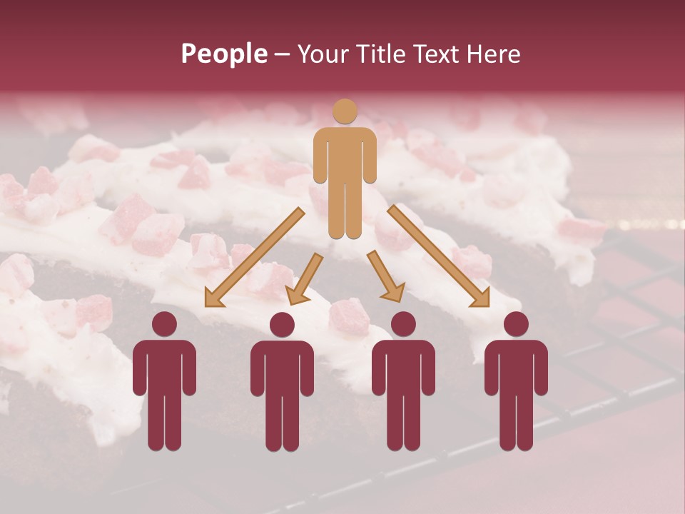 A Piece Of Cake With White Frosting And Pink Sprinkles PowerPoint Template