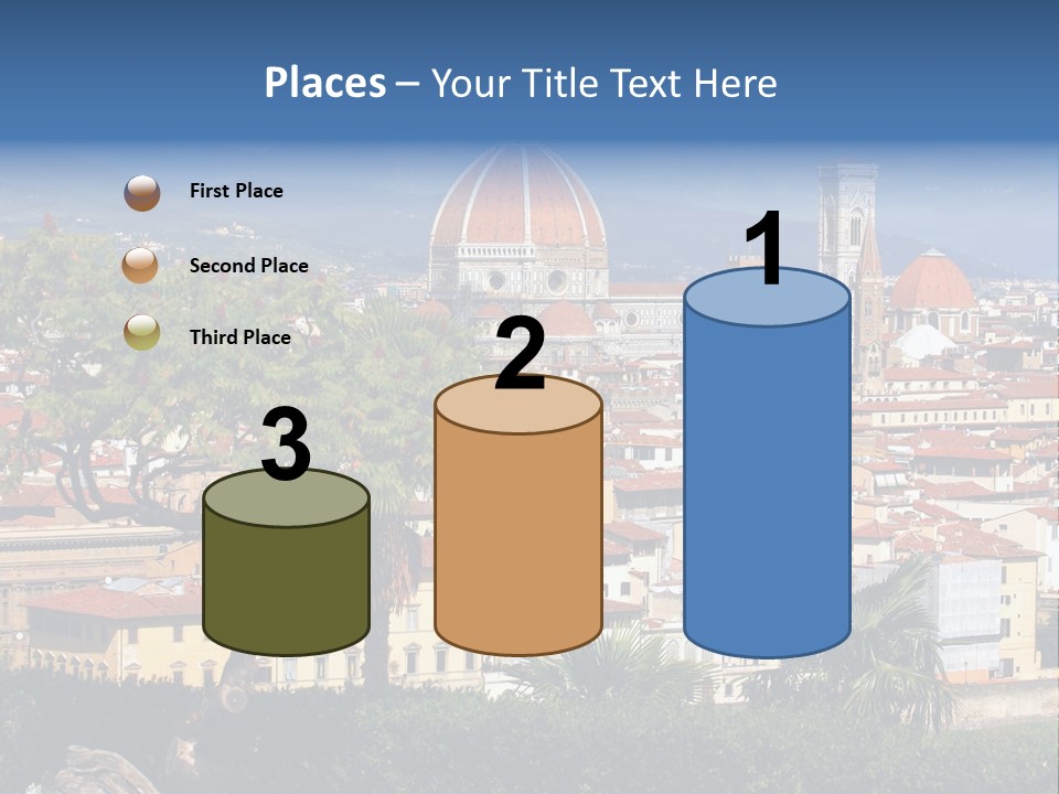 A View Of A City With A Dome In The Background PowerPoint Template