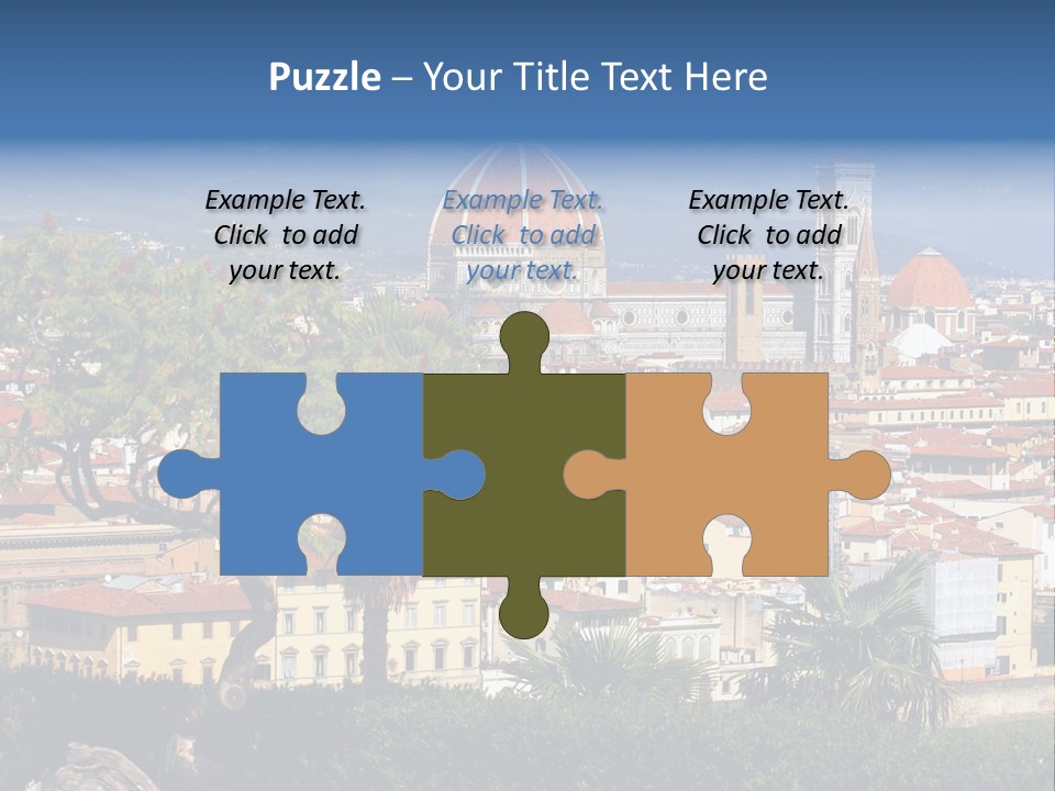 A View Of A City With A Dome In The Background PowerPoint Template