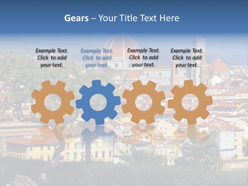 A View Of A City With A Dome In The Background PowerPoint Template