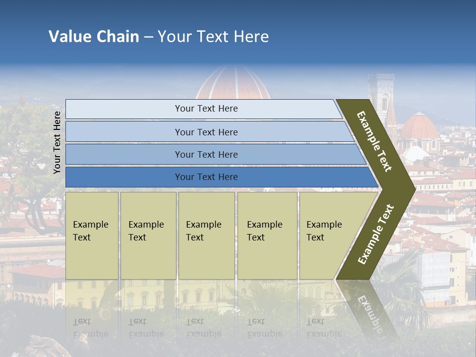 A View Of A City With A Dome In The Background PowerPoint Template