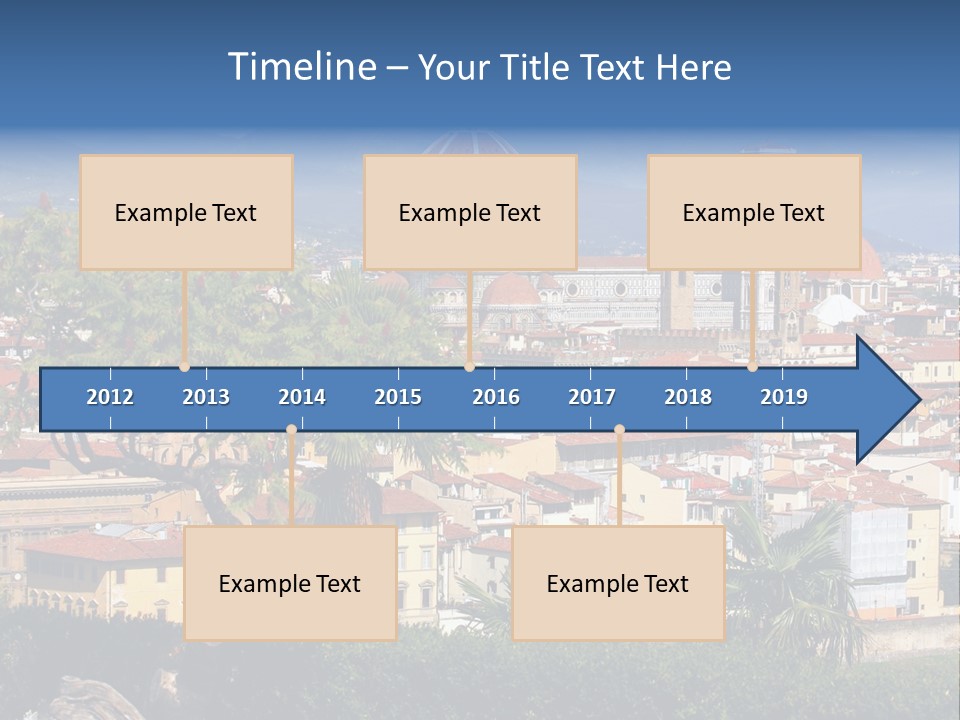 A View Of A City With A Dome In The Background PowerPoint Template