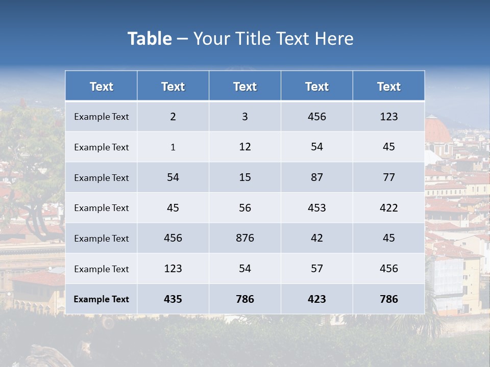 A View Of A City With A Dome In The Background PowerPoint Template