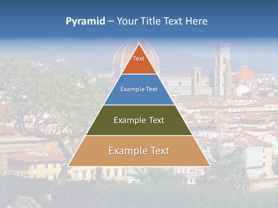 A View Of A City With A Dome In The Background PowerPoint Template