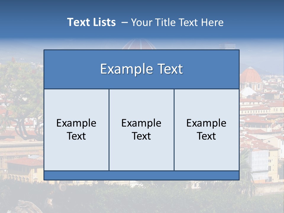 A View Of A City With A Dome In The Background PowerPoint Template