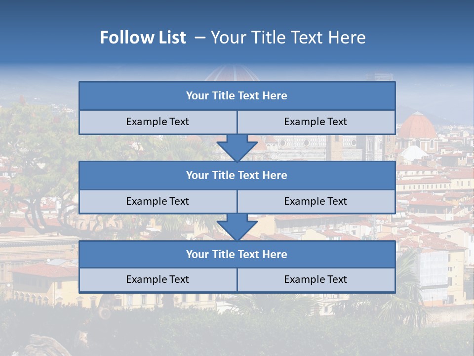 A View Of A City With A Dome In The Background PowerPoint Template