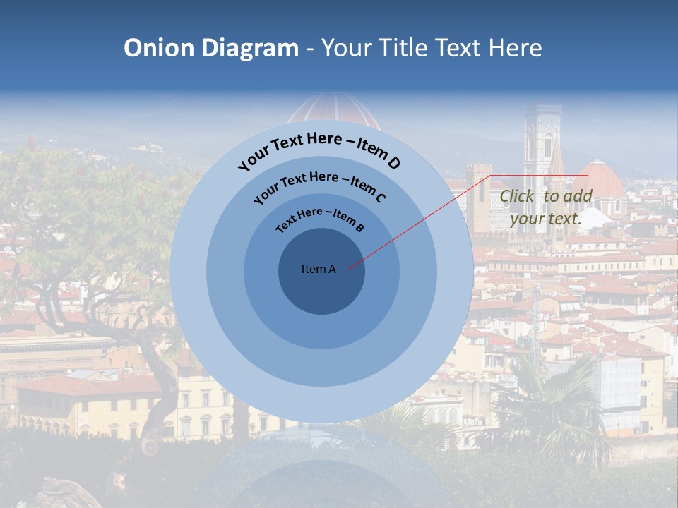 A View Of A City With A Dome In The Background PowerPoint Template