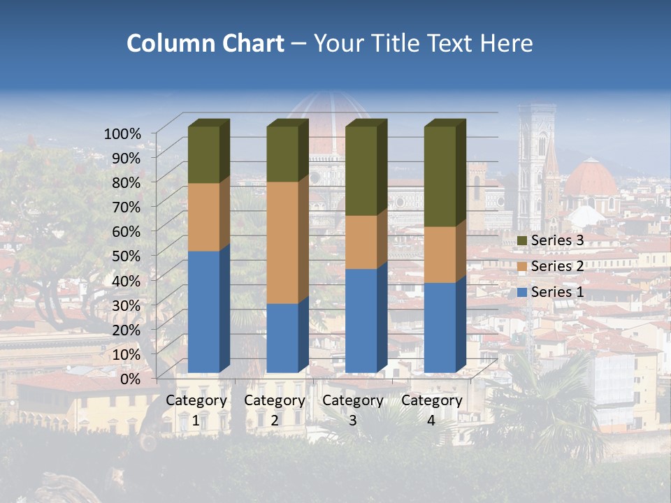 A View Of A City With A Dome In The Background PowerPoint Template