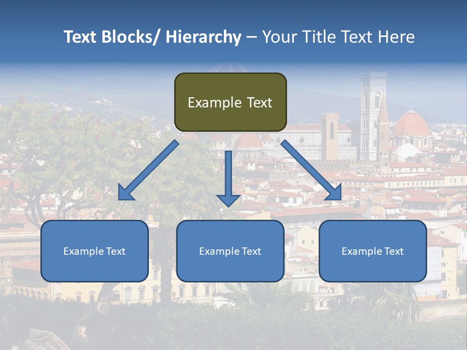 A View Of A City With A Dome In The Background PowerPoint Template