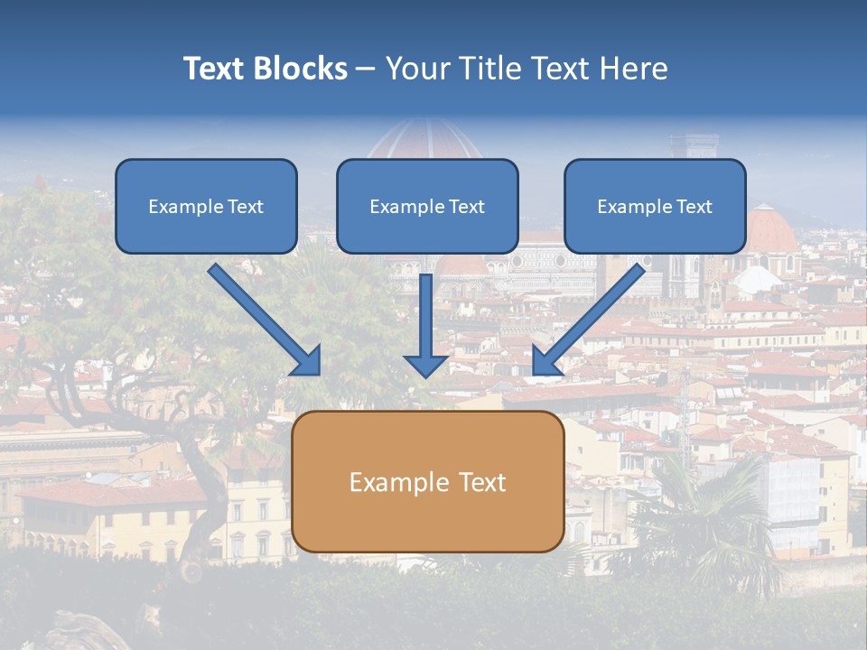 A View Of A City With A Dome In The Background PowerPoint Template