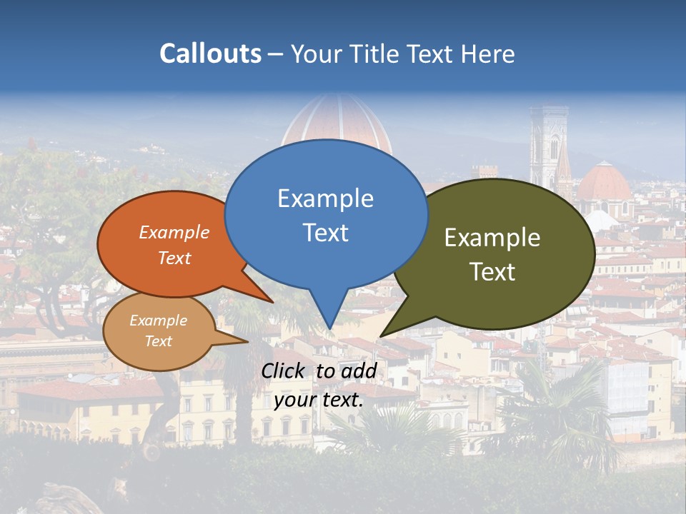 A View Of A City With A Dome In The Background PowerPoint Template