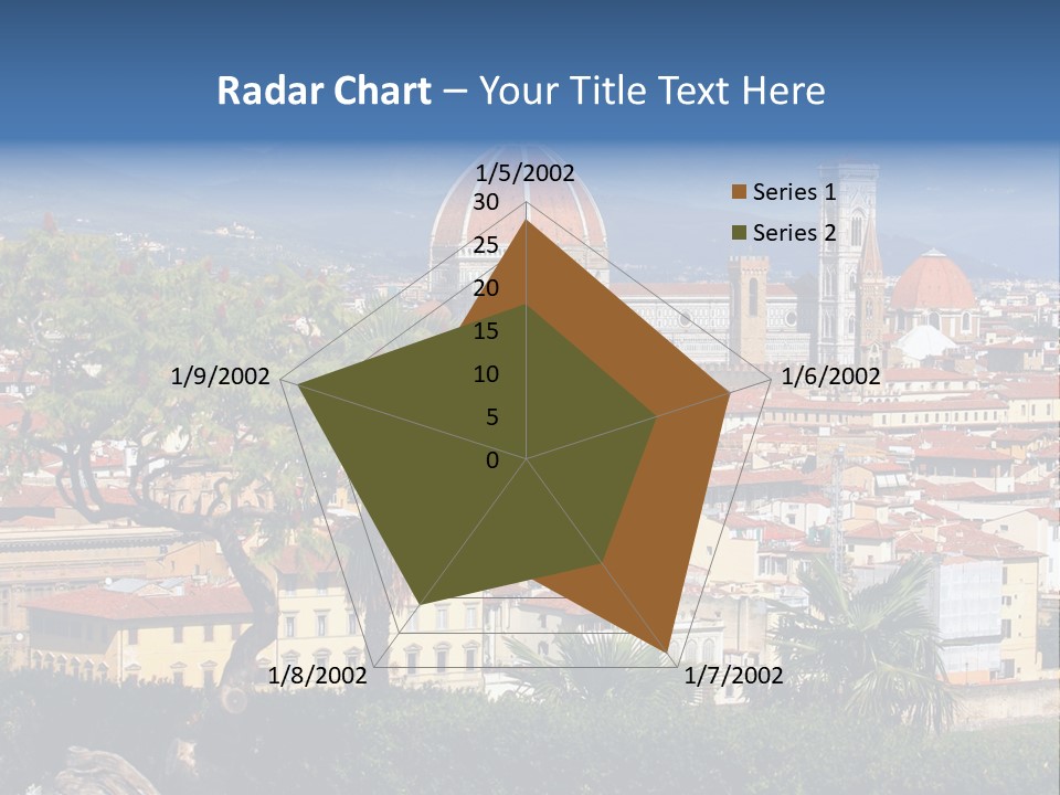 A View Of A City With A Dome In The Background PowerPoint Template