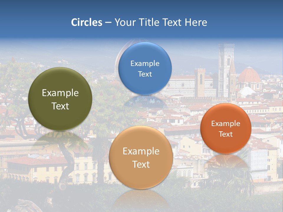 A View Of A City With A Dome In The Background PowerPoint Template