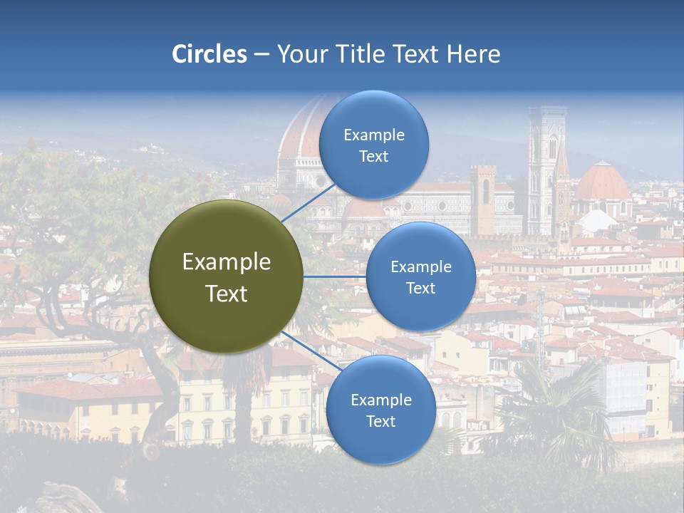 A View Of A City With A Dome In The Background PowerPoint Template