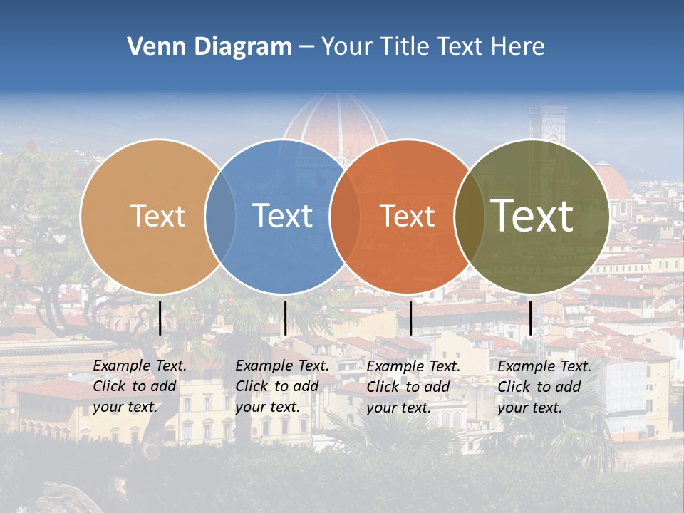 A View Of A City With A Dome In The Background PowerPoint Template