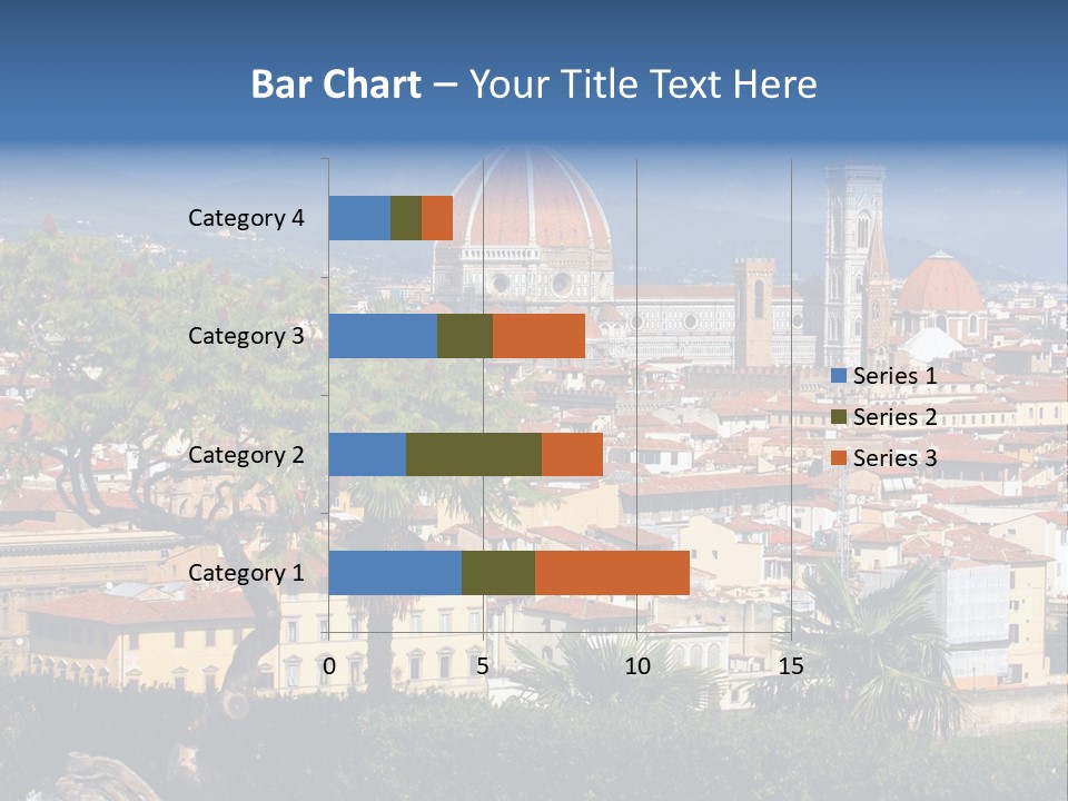 A View Of A City With A Dome In The Background PowerPoint Template