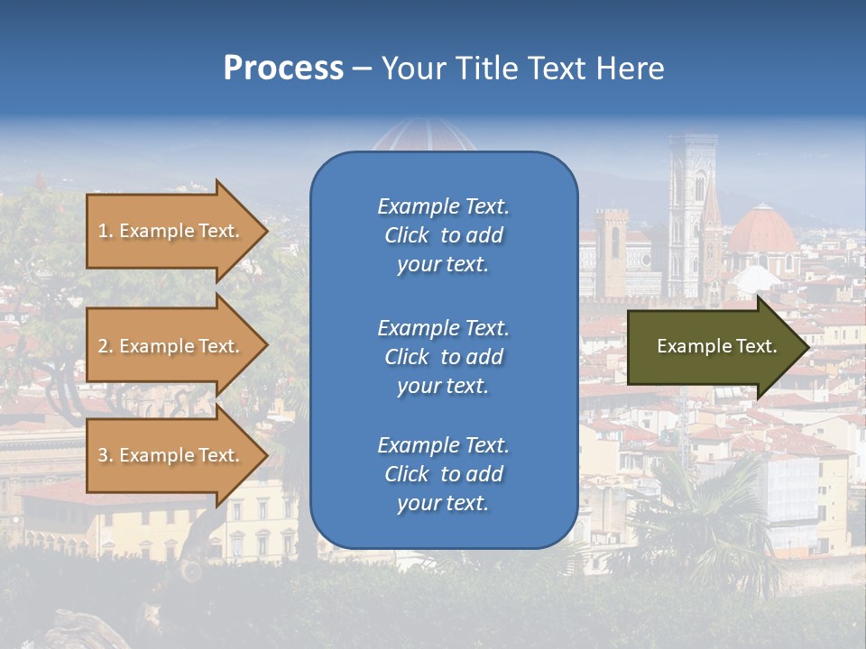 A View Of A City With A Dome In The Background PowerPoint Template