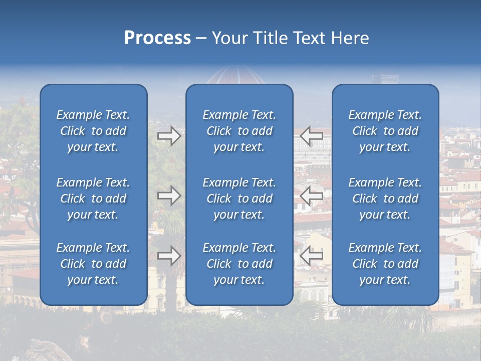 A View Of A City With A Dome In The Background PowerPoint Template
