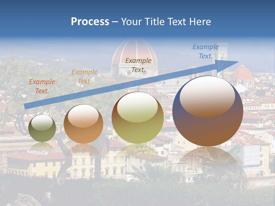 A View Of A City With A Dome In The Background PowerPoint Template