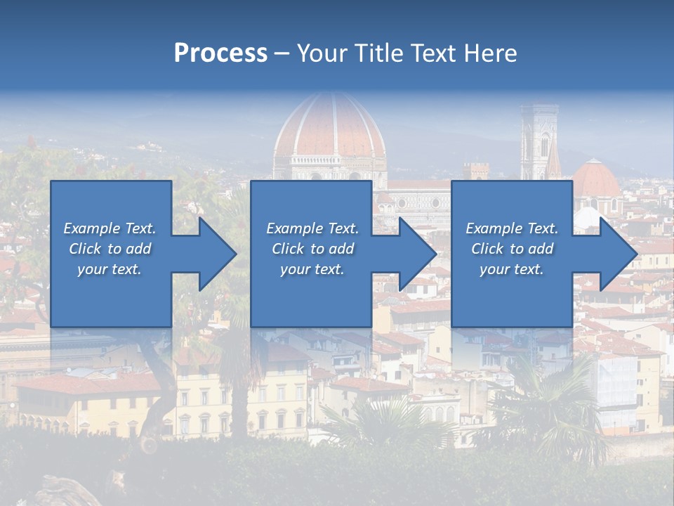 A View Of A City With A Dome In The Background PowerPoint Template