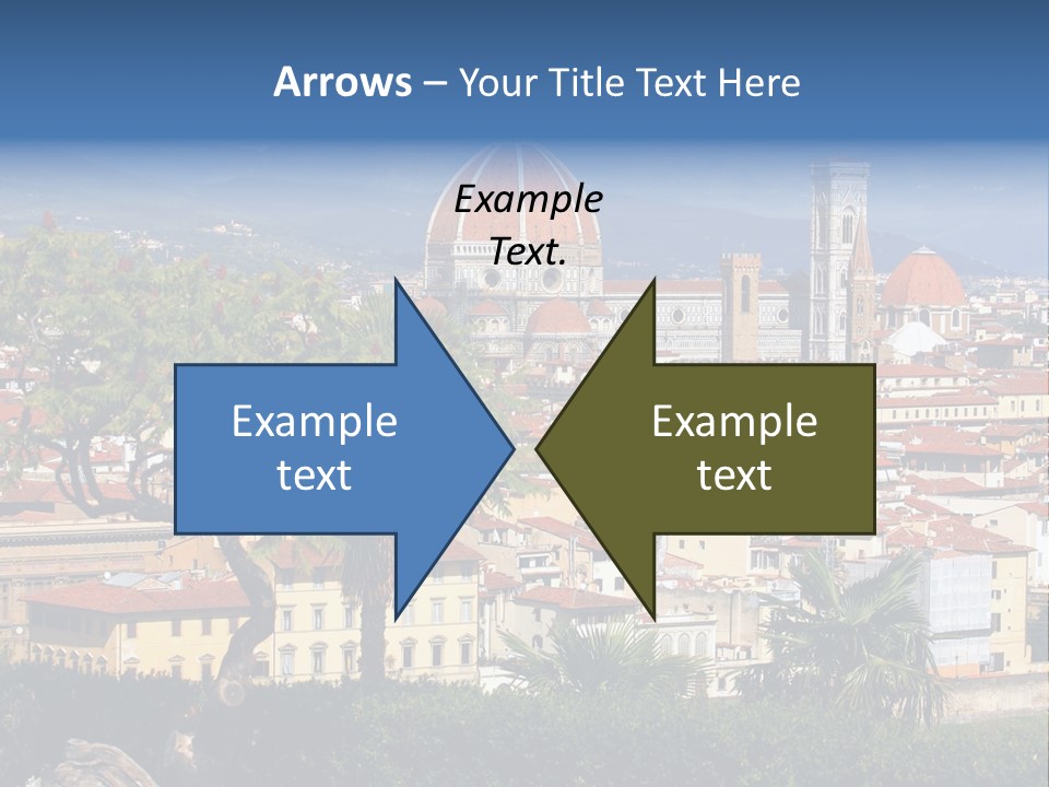 A View Of A City With A Dome In The Background PowerPoint Template