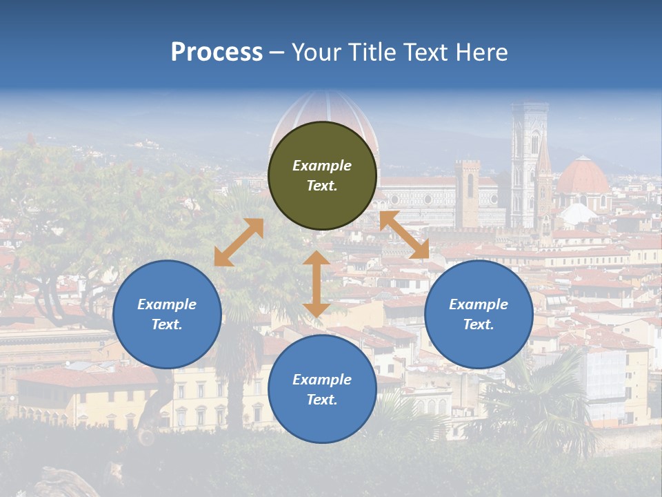 A View Of A City With A Dome In The Background PowerPoint Template