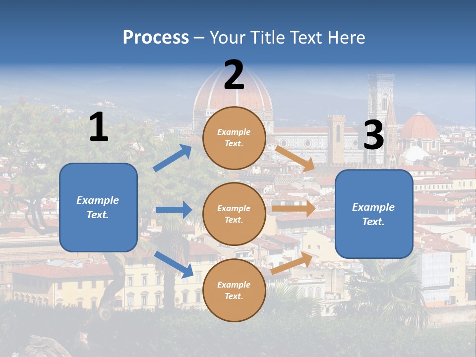 A View Of A City With A Dome In The Background PowerPoint Template