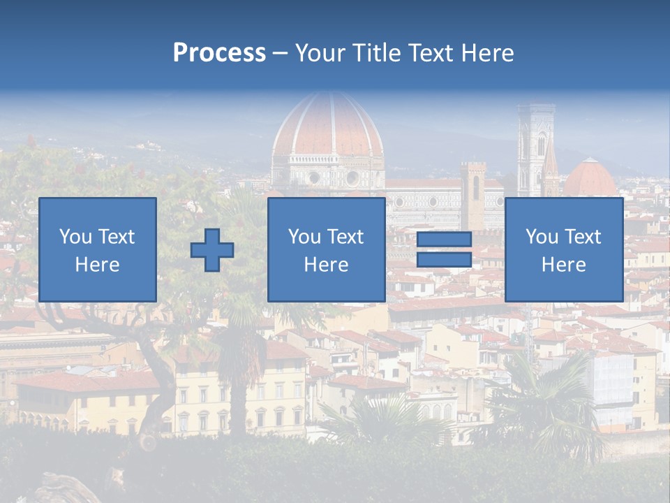 A View Of A City With A Dome In The Background PowerPoint Template