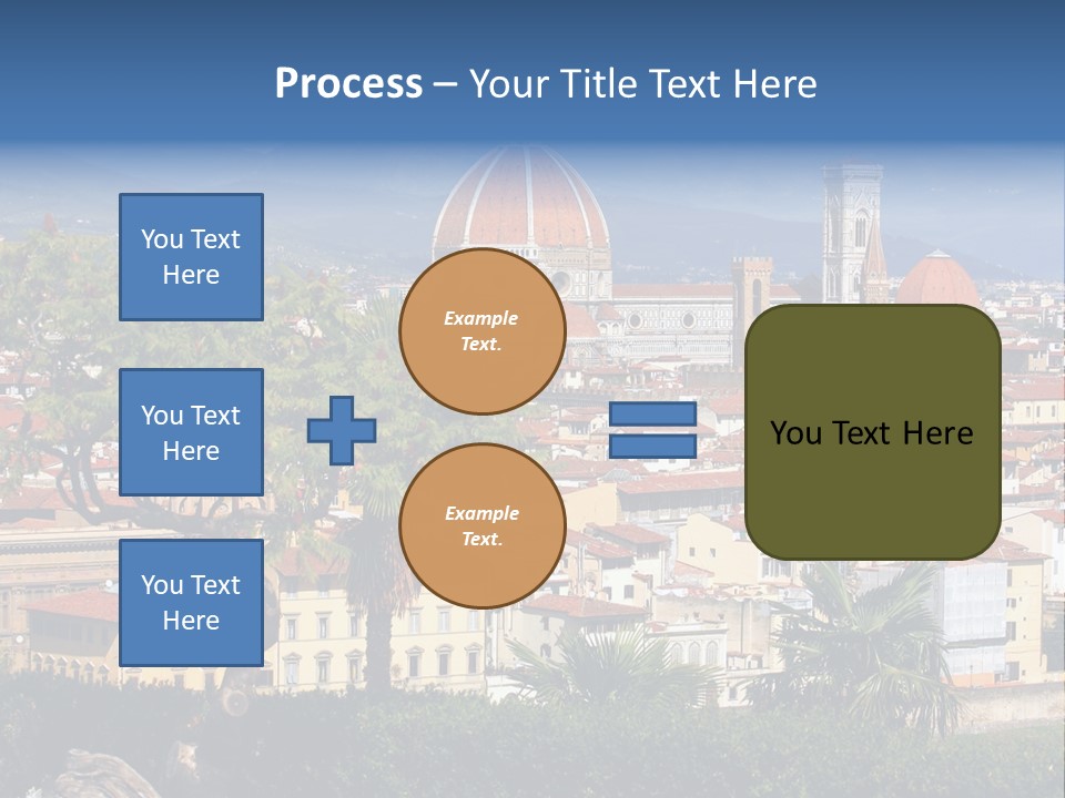 A View Of A City With A Dome In The Background PowerPoint Template