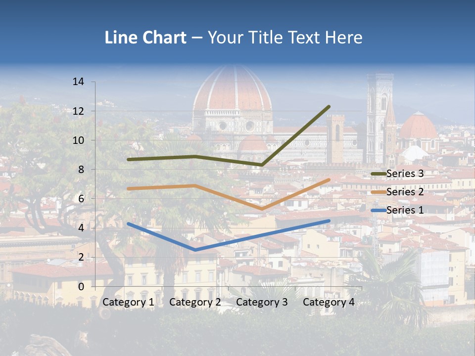 A View Of A City With A Dome In The Background PowerPoint Template