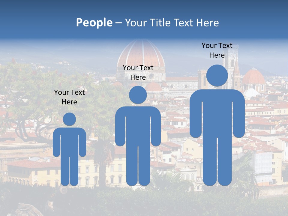 A View Of A City With A Dome In The Background PowerPoint Template