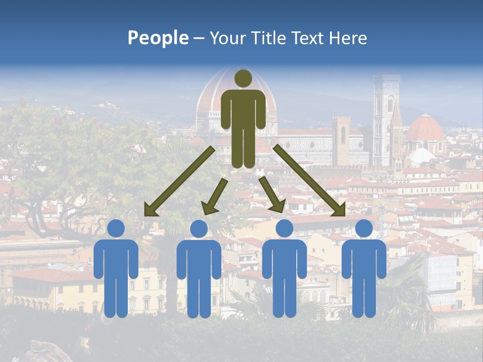 A View Of A City With A Dome In The Background PowerPoint Template