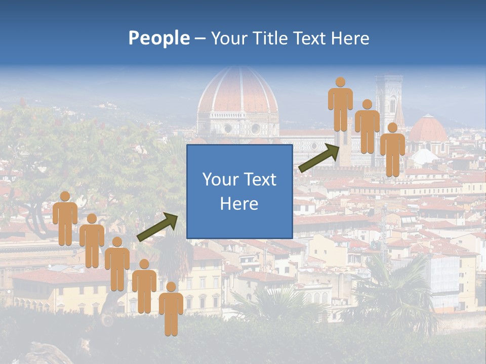 A View Of A City With A Dome In The Background PowerPoint Template